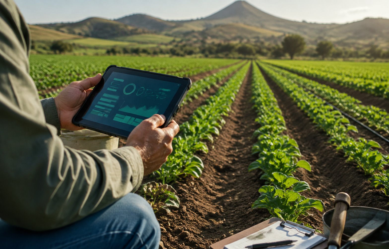 Gestione digitale delle colture tramite tablet direttamente in campo